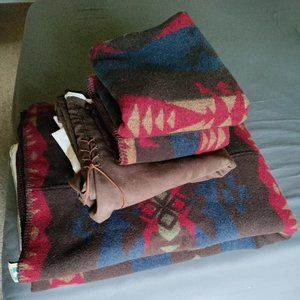 COPY - Wooded River Southwestern Bed Spread Set ( Made in USA from Italian Fabr…